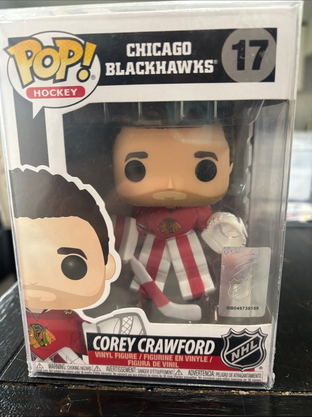Funko Pop! Hockey Corey Crawford - Red & White Chicago Blackhawks Figure